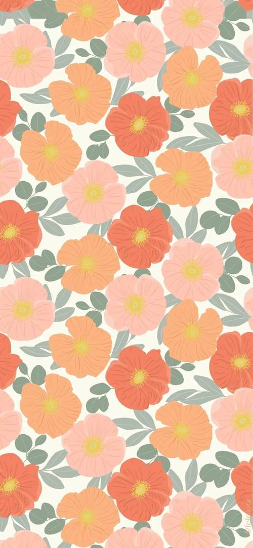 平铺小碎花壁纸