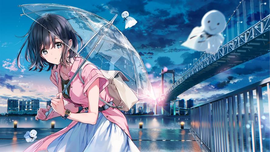 水中唯美动漫少女桌面壁纸