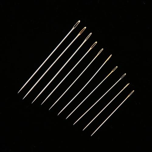 手缝针大眼加大针眼针尾手工缝衣缝补大孔不镀金钢针绣花针