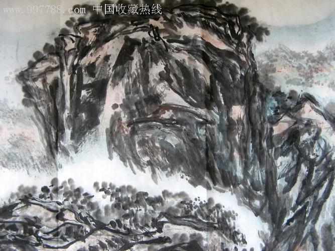山东实力派画家张国庆四尺横幅山水画《幽谷清》