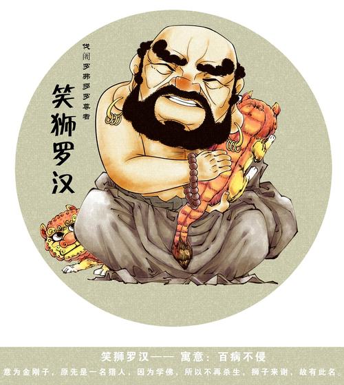 举钵罗汉欢喜罗汉坐鹿罗汉十八罗汉图竖版十八罗汉头像图最近的练习