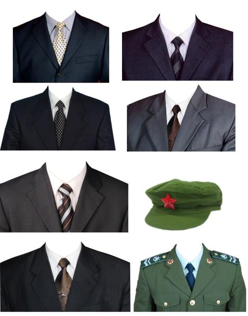 证件照服装出国正装寸照衣服男女职业装西服唐装中山装2015年模板