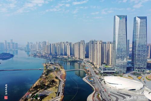 湖南长沙梅溪湖国际文化艺术中心.航拍摄影:谢棣森.