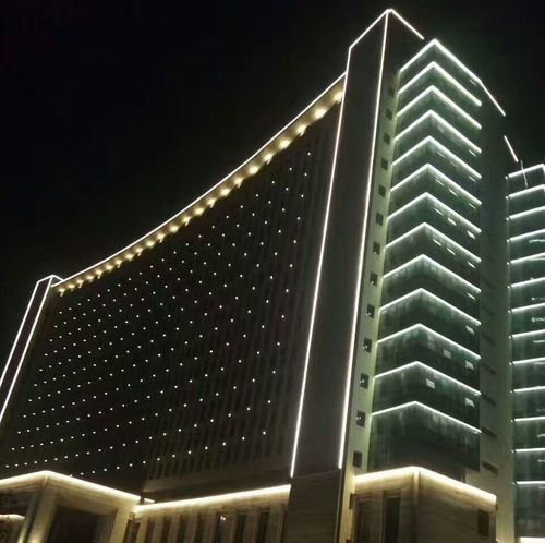 户外楼体铝座方管 轮廓5050单色护外防水轮廓灯dmx512护拦管