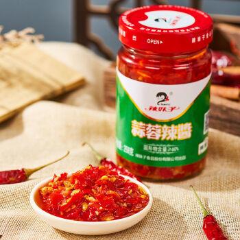 辣妹子辣酱湖南辣妹子蒜蓉辣酱剁辣椒紫苏魔鬼特辣香辣拌饭小龙虾湘菜