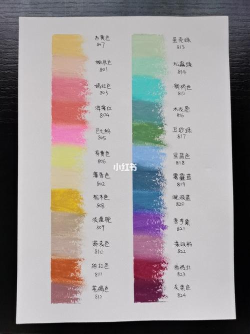 高尔乐24色莫兰迪色系色卡_芭比粉_文化_绘画