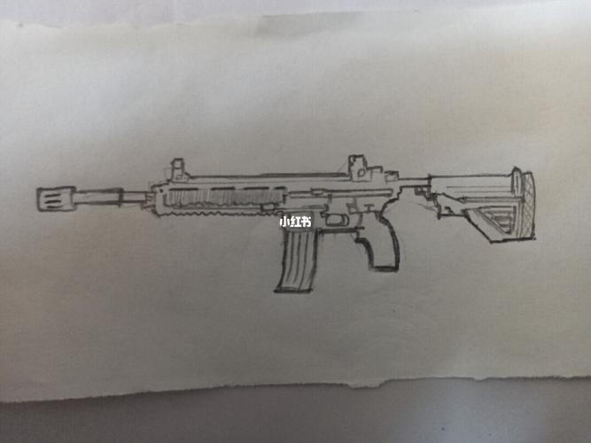 和平精英枪械手绘._和平精英_手绘_绘画_临摹_绘画临摹_文化_绘画