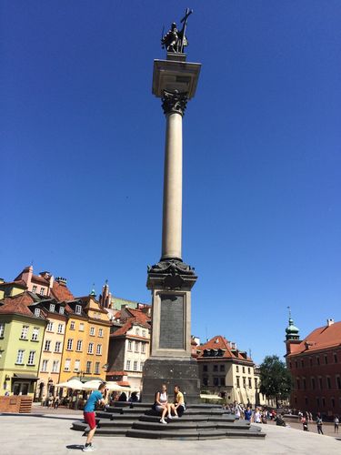 华沙,城堡广场.