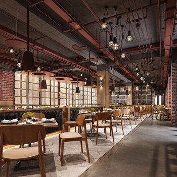 工业风自助餐厅