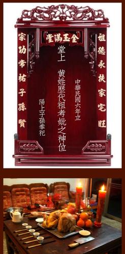 春节时请祖宗时