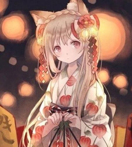 和服动漫少女头像