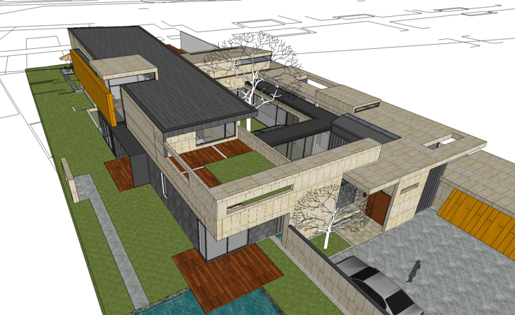 现代风格小会所建筑设计方案sketchup模型