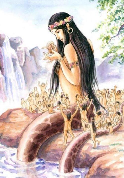 女娲补天造人的手抄报 名人的手抄报