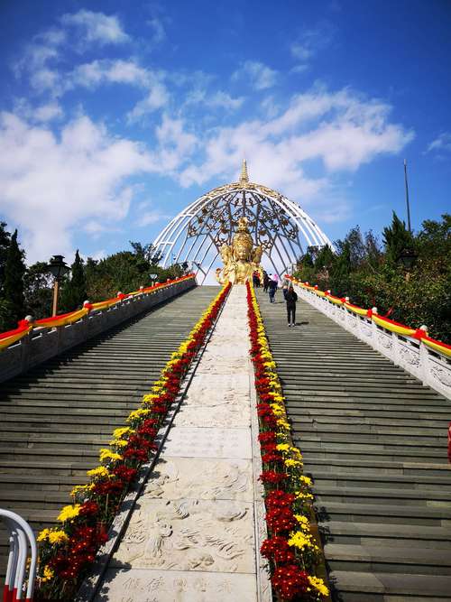 2019春节深圳大华兴寺四面佛