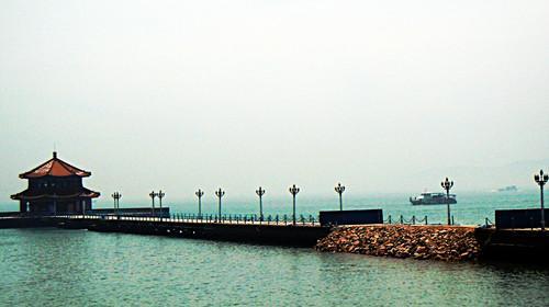 儿童青岛栈桥的简笔画