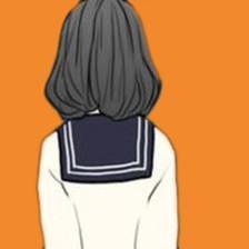 二次元背影头像简笔画