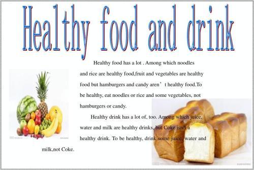 关于healthyfood的英语手抄报 关于英语手抄报
