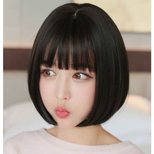 假发女短发空气刘海bobo头女生可爱时尚韩版自然逼真