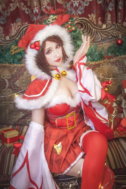 王者荣耀貂蝉圣诞恋歌皮肤cosplay