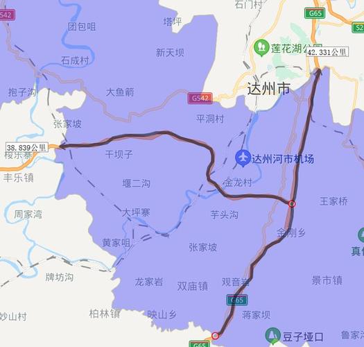 2020年达州市各区县高速路里程排名,万源第一,看看你家乡第几?