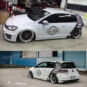 适用于大众高尔夫6 7gti车贴拉花poloc柱个性装饰贴纸尚酷嘉旅