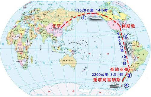 再从智利的蓬塔阿雷纳斯坐两天两夜的邮船,才能到达南极洲的南极半岛