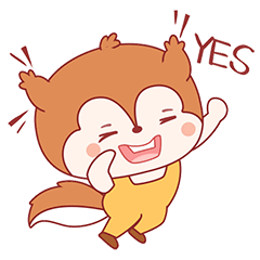 我可爱的小松鼠表情包