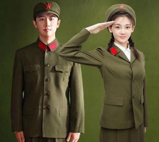 芳华同款绿军装65式怀旧绿军装怀旧服装70-80年代红卫兵军服演出