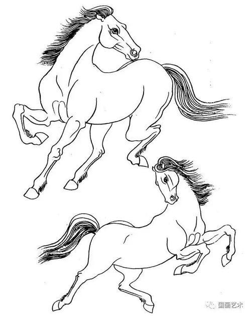 徐悲鸿的马简笔画怎么