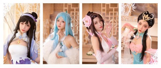 王者荣耀四大美女同人旗袍正片