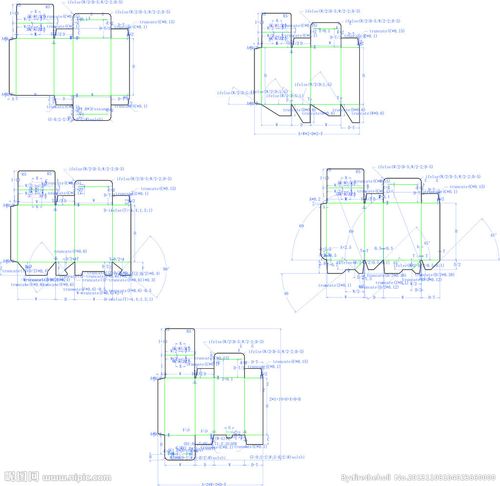 摇盖式折叠纸盒图片