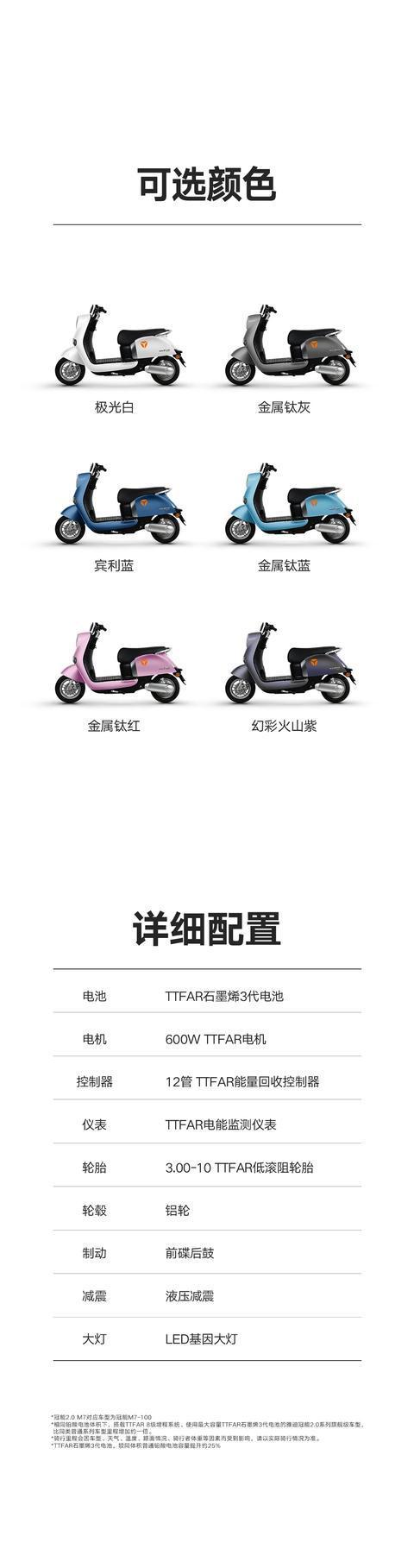 雅迪 冠能2.0 m7|一次充电 多跑一倍