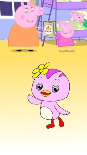 简笔画#怎么画萌鸡小队的欢欢,小猪佩奇猪妈妈给佩奇乔治讲关于萌鸡