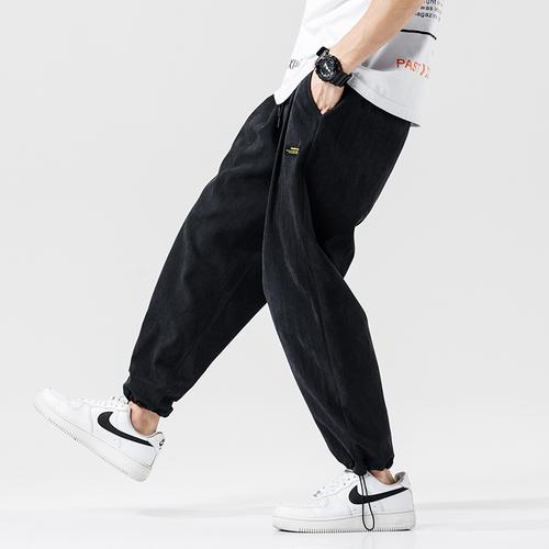 happycat潮流运动抽绳束脚裤