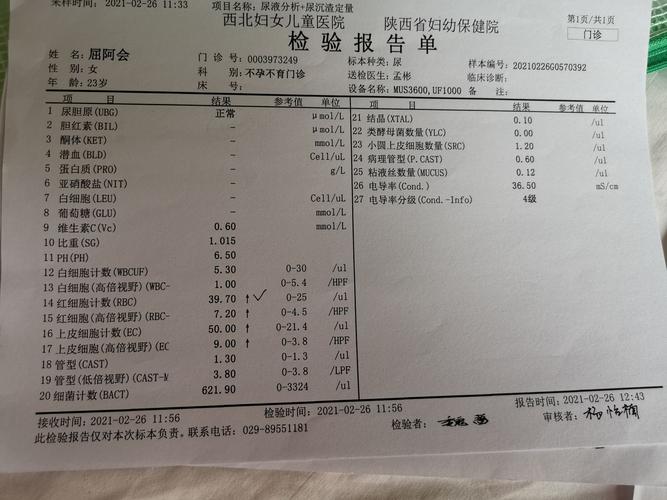 [试管婴儿]亲爱的们,你们的尿检单正常的是