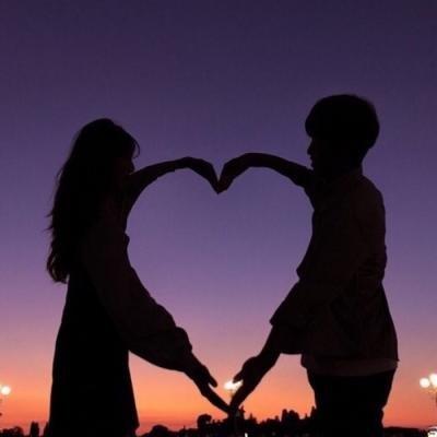 浪漫情侣头像一对 想带你去看日出日落