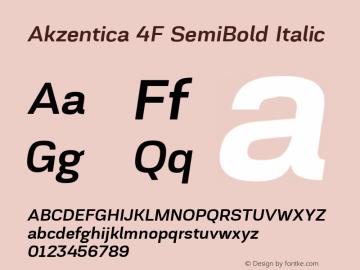 akzentica 4f字体,akzentica 4f semibold italic字体,akzentica 4f
