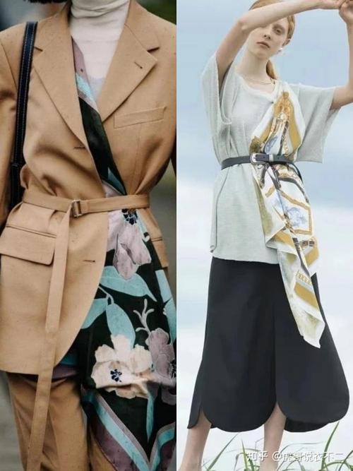 丝巾系法别总是一成不变这些搭配春天正流行优雅又显贵