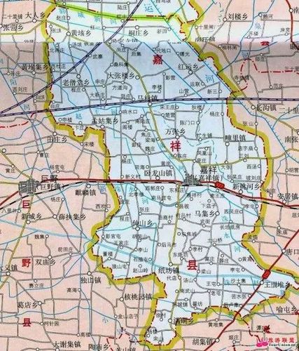 嘉祥县地图原来是一幅英雄的画像!