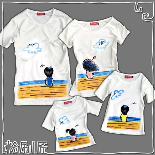 粉刷匠手绘亲子装