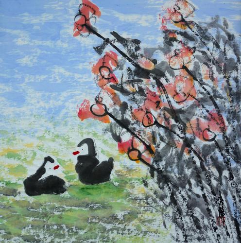 处处是自然·秦语写意花鸟画作品赏析