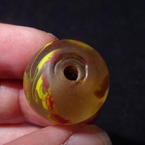 清代.凤眼琉璃珠