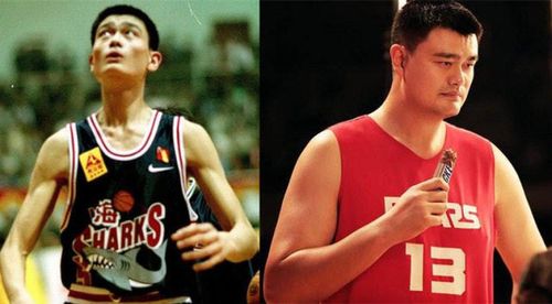 谁能想到姚明年轻时这么的帅气.