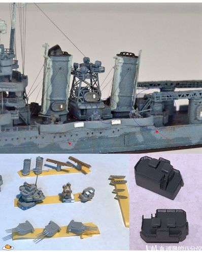 模型制作考证:新奥尔良级昆西号 (uss ca-39)