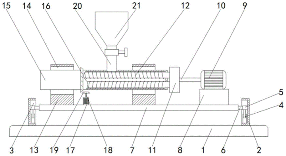 可降解塑料双螺杆挤出机的制作方法