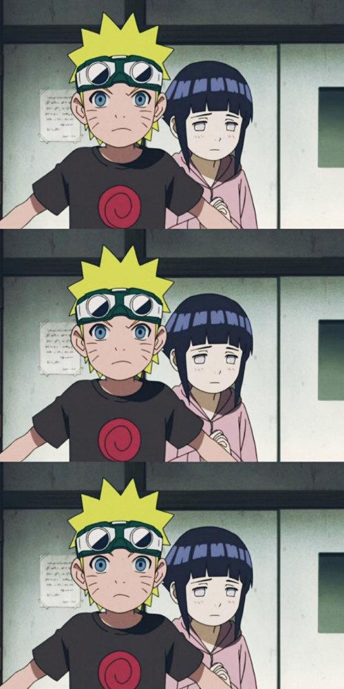 动漫壁纸:火影忍者鸣人三屏手机壁纸,带着雏田私奔