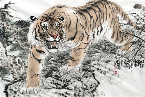 虎名画欣赏