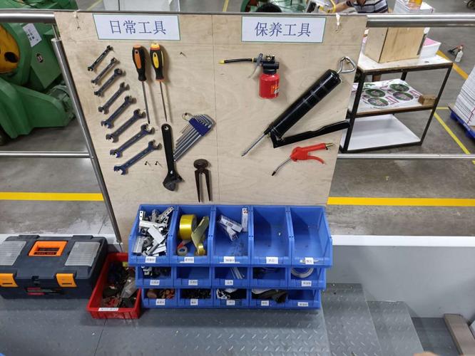 食品车间:设备工具整理整顿状况.