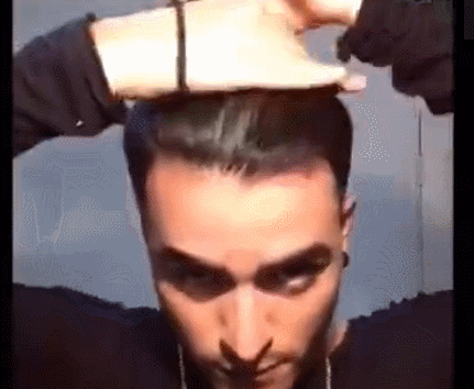 然后用一根皮筋将头发都绑起来,人人猜猜甚么后果?