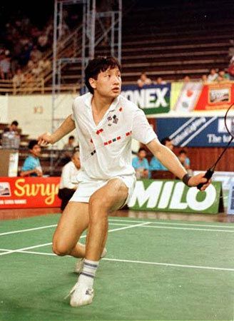 87年第五届世锦赛,男单决赛杨阳击败丹麦球王弗罗斯特问鼎冠军.